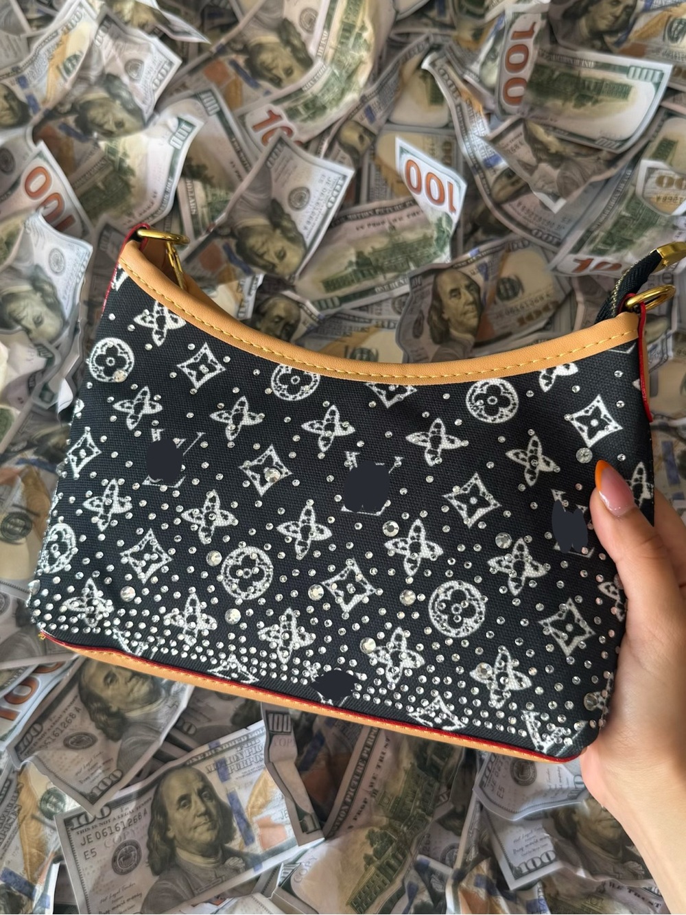New women’s black fashion shoulder bag
